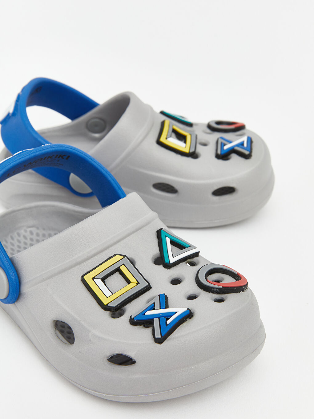 Gri PlayStation Lisanslı Erkek Bebek Plaj Sandaleti-6