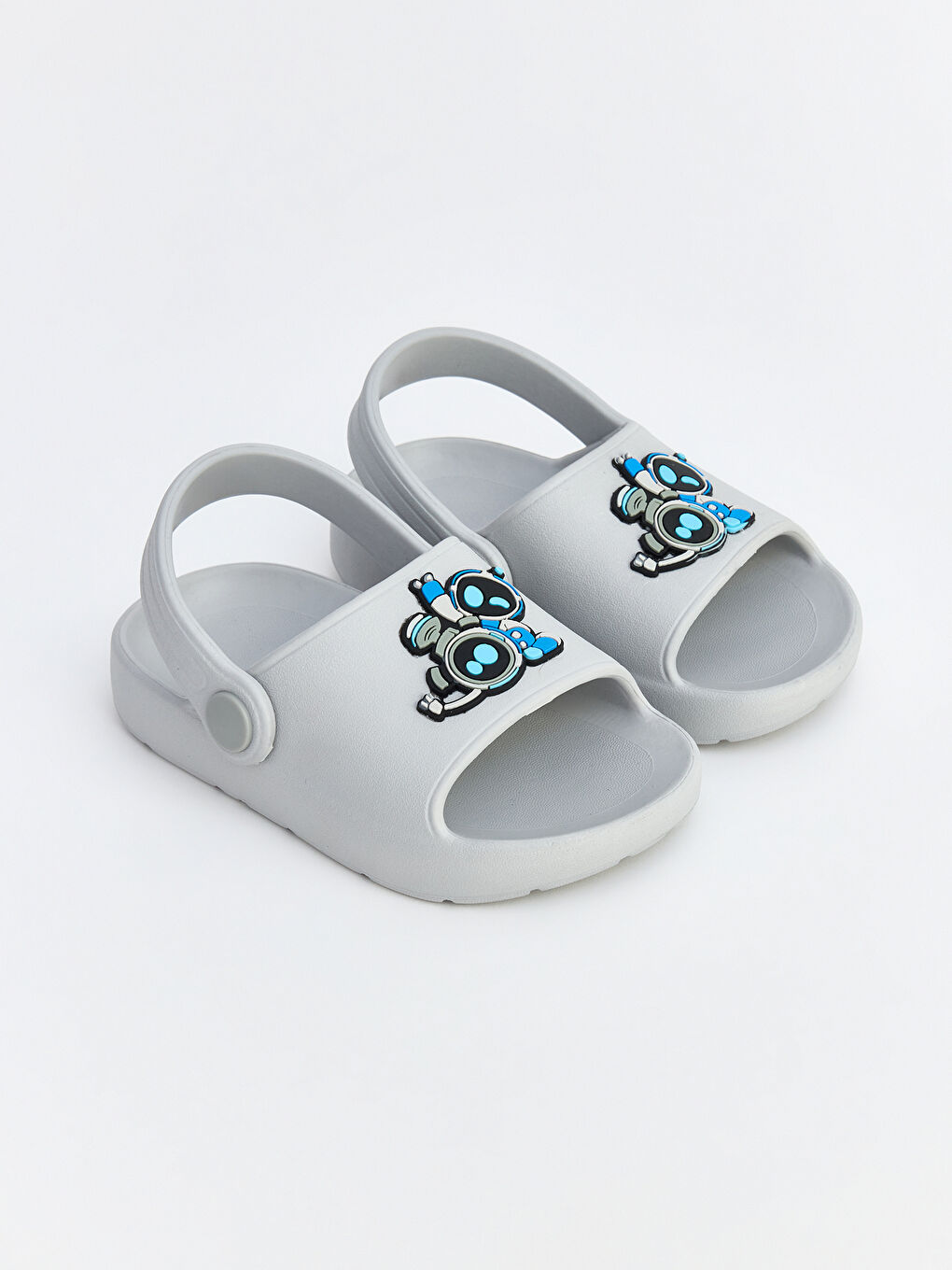 Gri Erkek Çocuk Plaj Sandaleti
