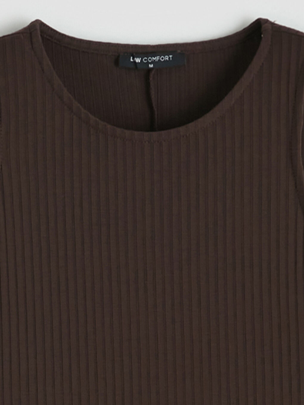 Kahverengi Bisiklet Yaka Yırtmaçlı Bodycon Elbise	-5