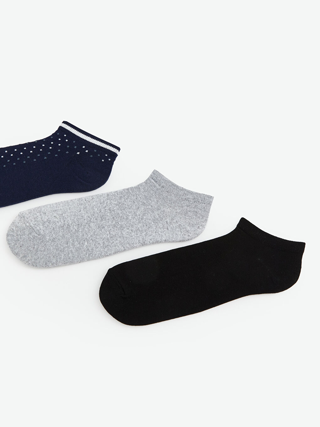 Karışık Erkek Patik Çorap 3'lü-1