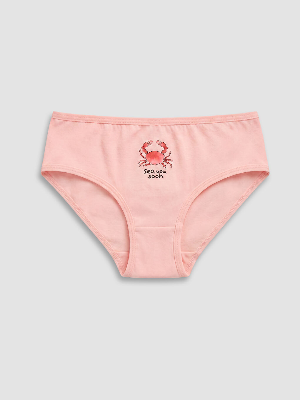 Pembe Baskılı Kız Çocuk Külot 5'li-6