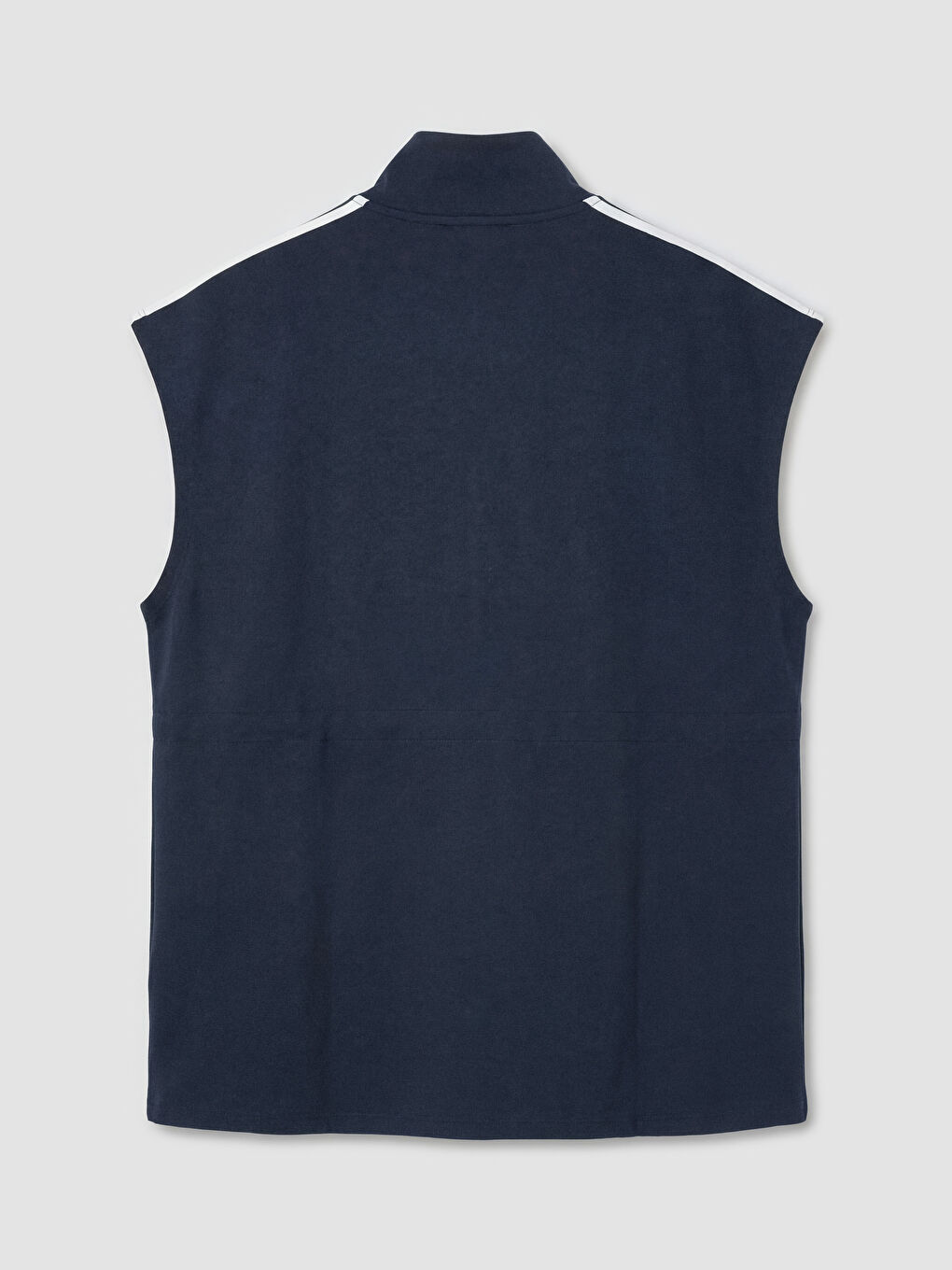 Lacivert Dik Yaka Oversize Kadın Yelek-1