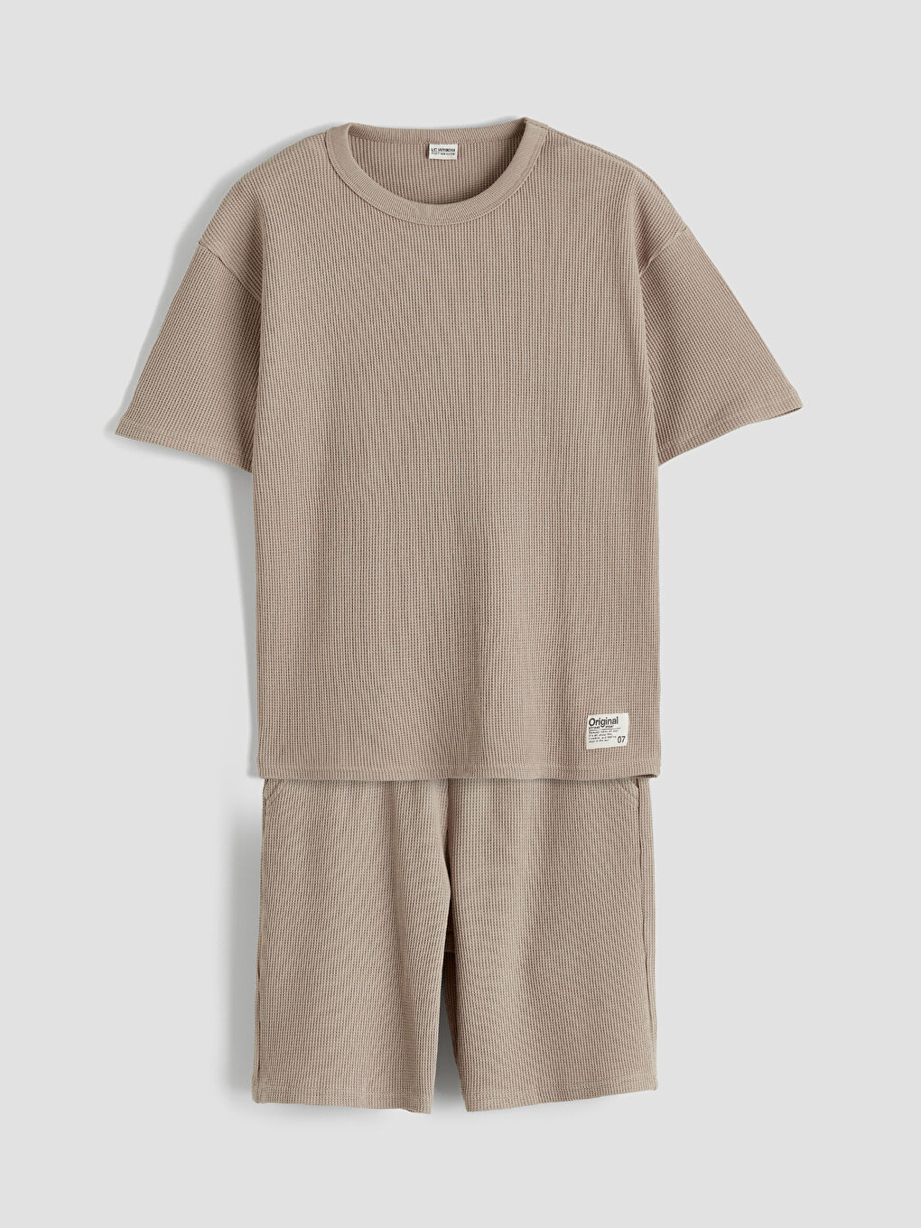 Erkek Çocuk Dokulu Tişört ve Şort