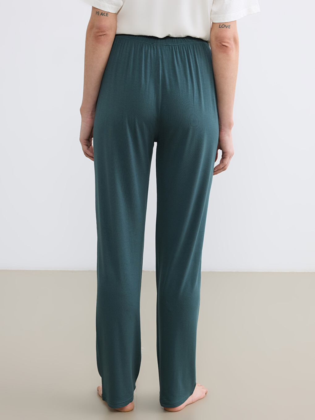 Bas de pyjama femme à taille élastiquée-3
