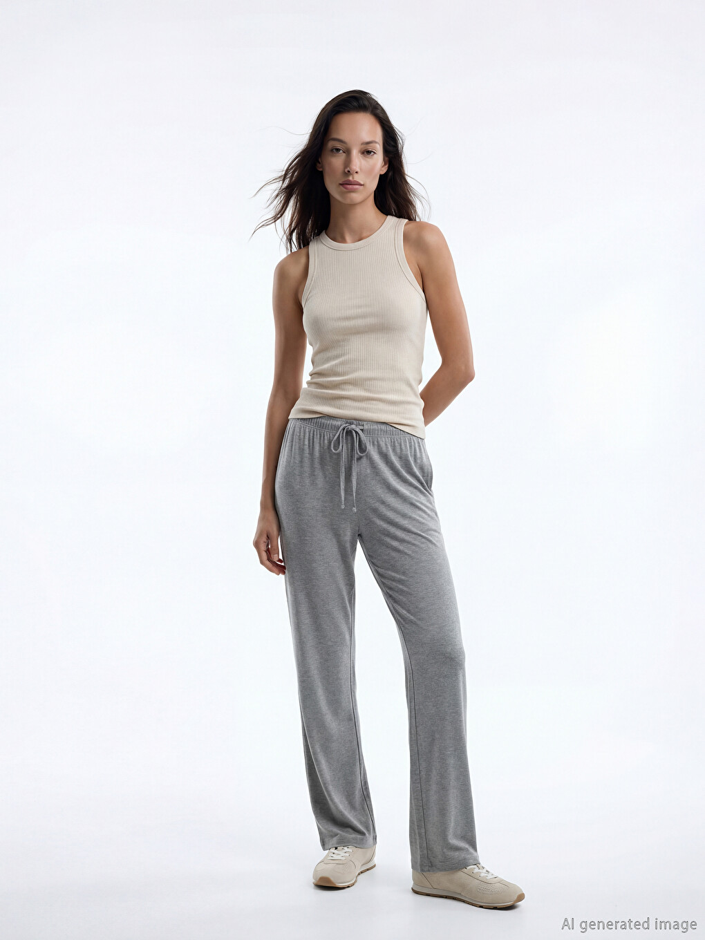 Bas de pyjama femme à taille élastiquée
