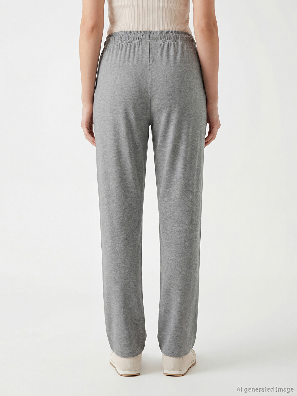 Bas de pyjama femme à taille élastiquée-3
