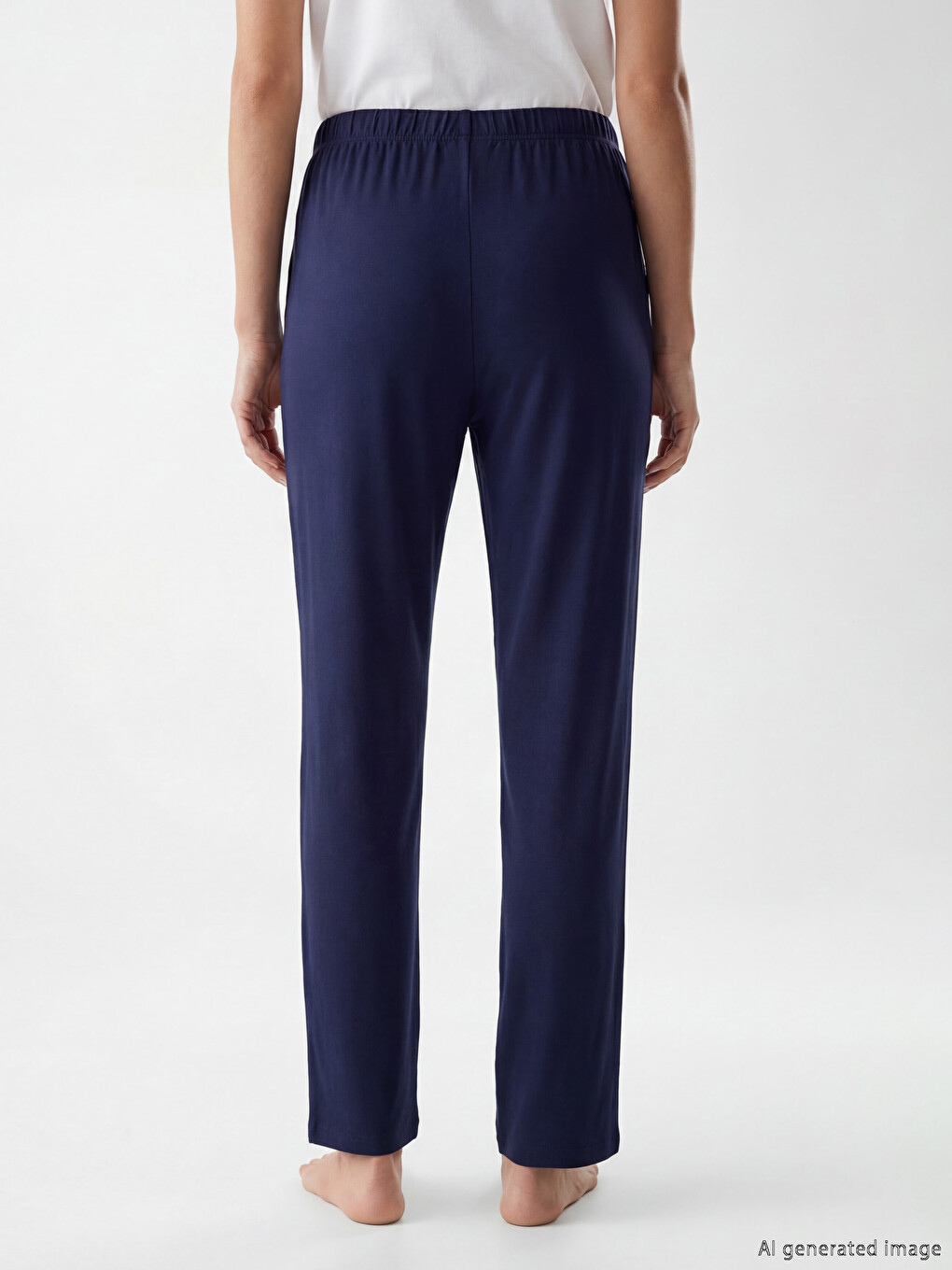 Bas de pyjama femme à taille élastiquée-2
