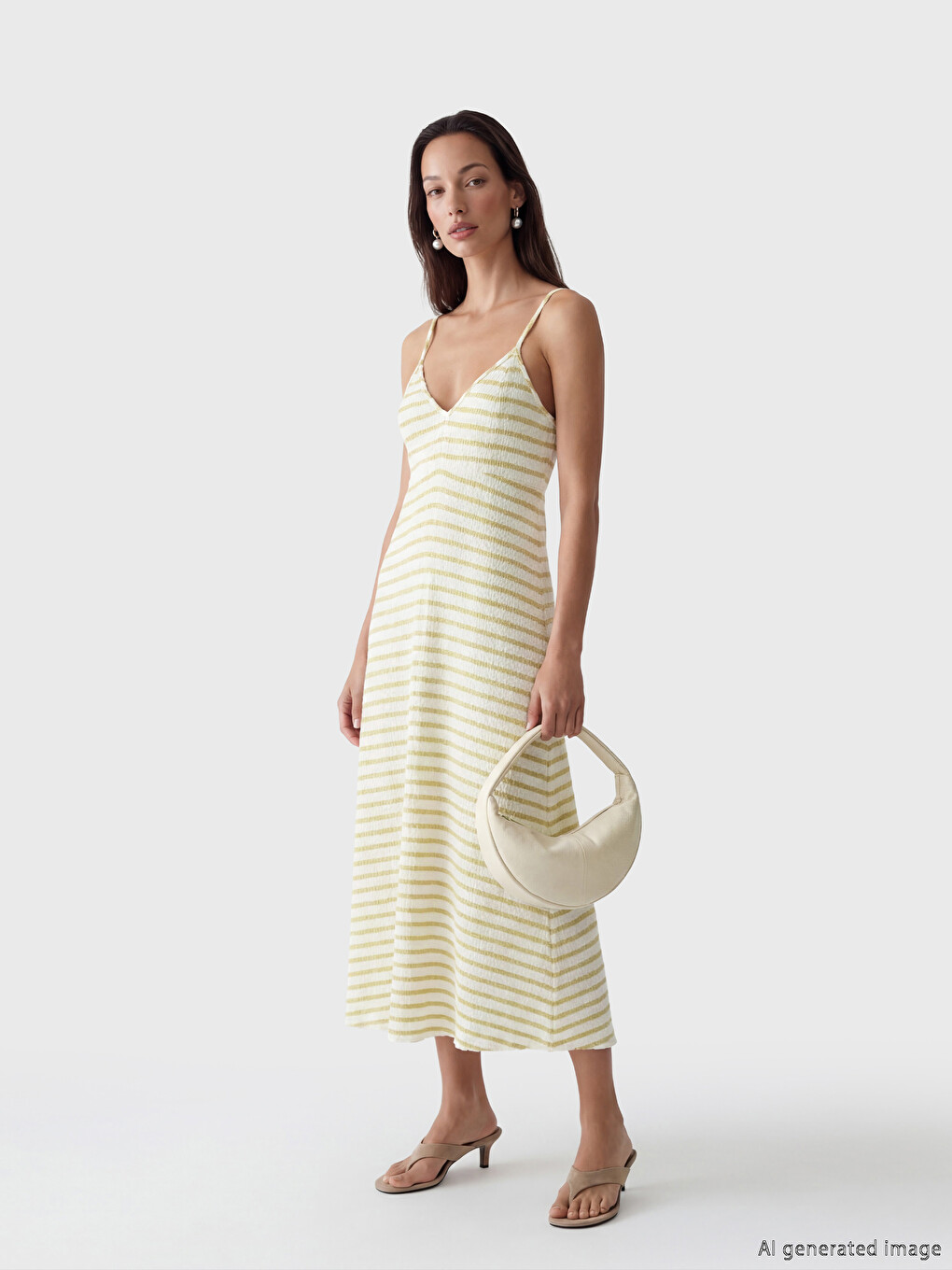 Woman Beige Dress-1