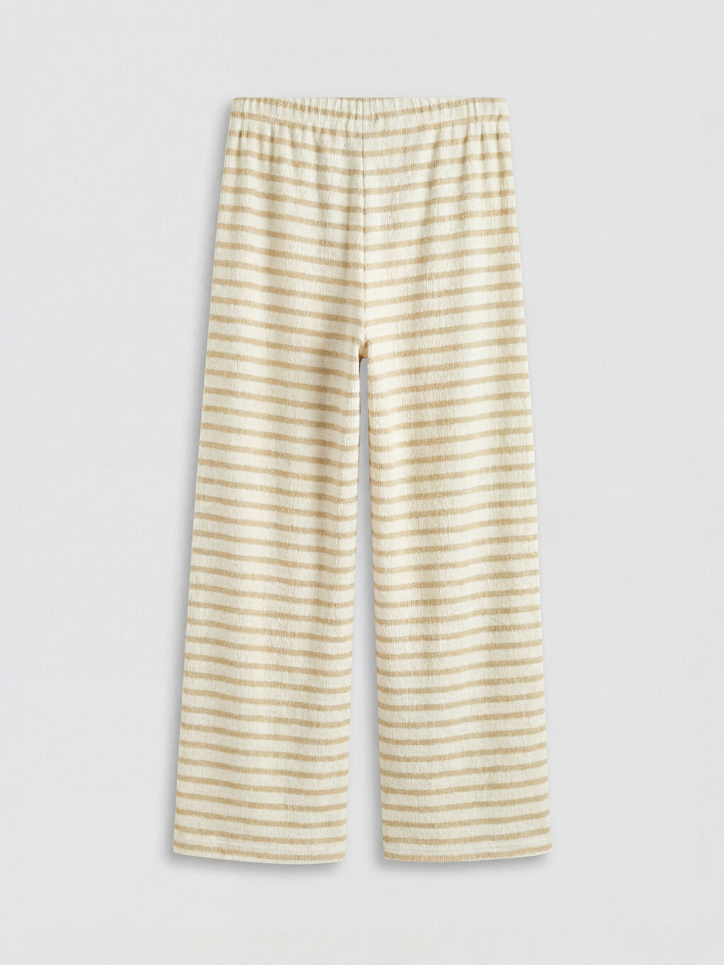 Textured Wide Leg Women's Sweatpants-4