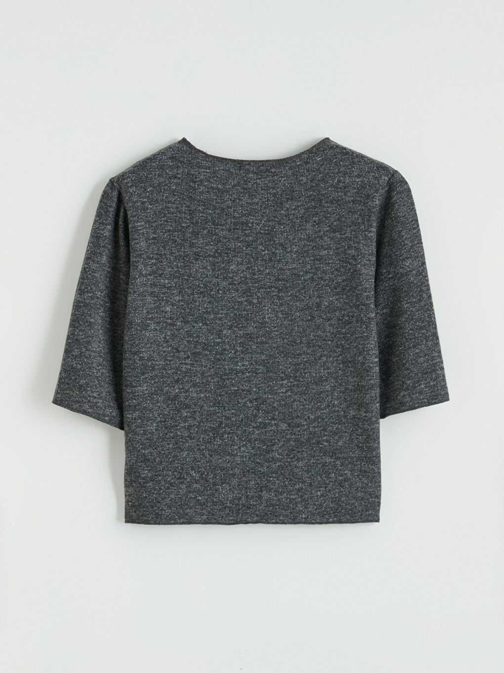 Antrasit Kayık Yaka Bluz-9