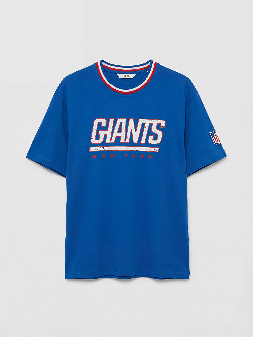 Mavi Giants Baskılı Bisiklet Yaka Erkek Tişört-4