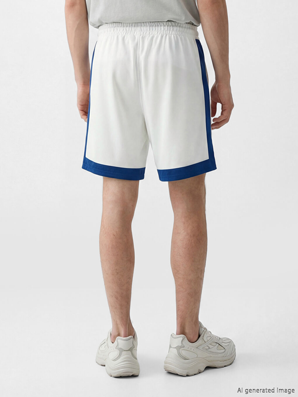 Ekru NFL Baskılı Erkek Şort-2