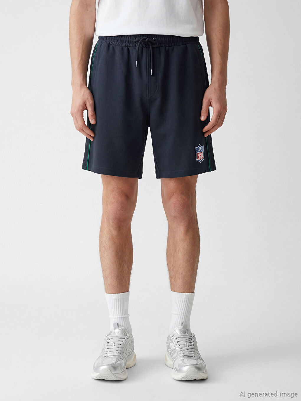 Regular Fit NFL Printed Men's Shorts-1