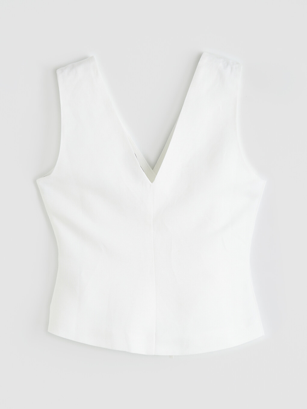 Linen Blend Women's Women's Classic Vest-5
