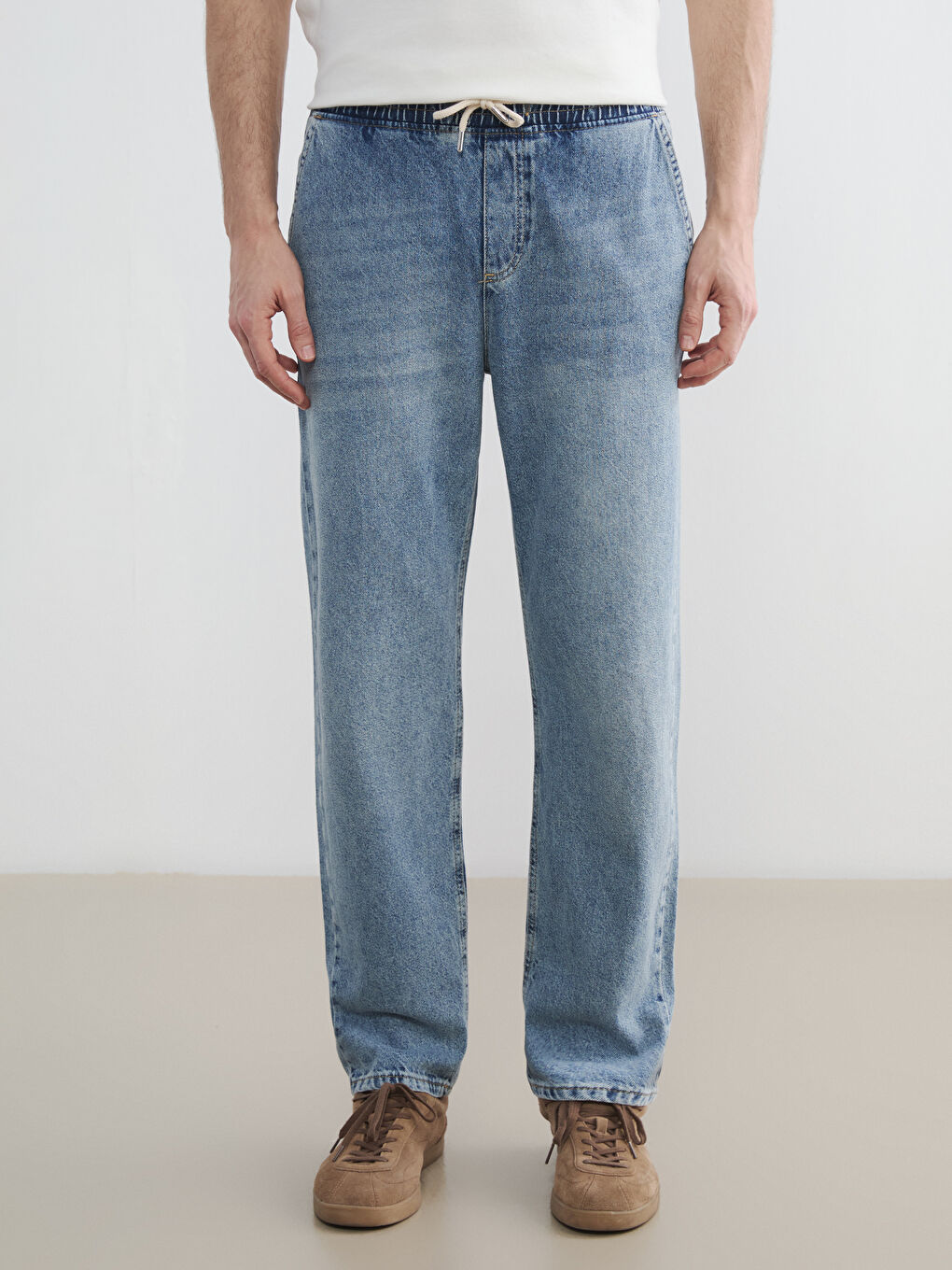 جينز رجالي بقصة واسعة 745-1