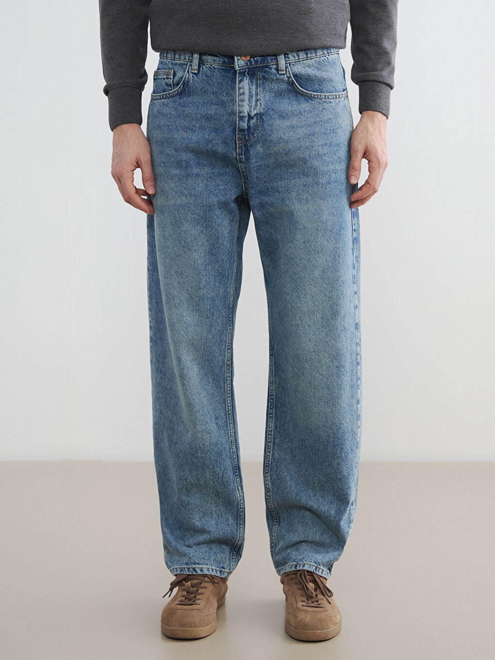 İndigo 745 Baggy Fit Erkek Jean Pantolon-1