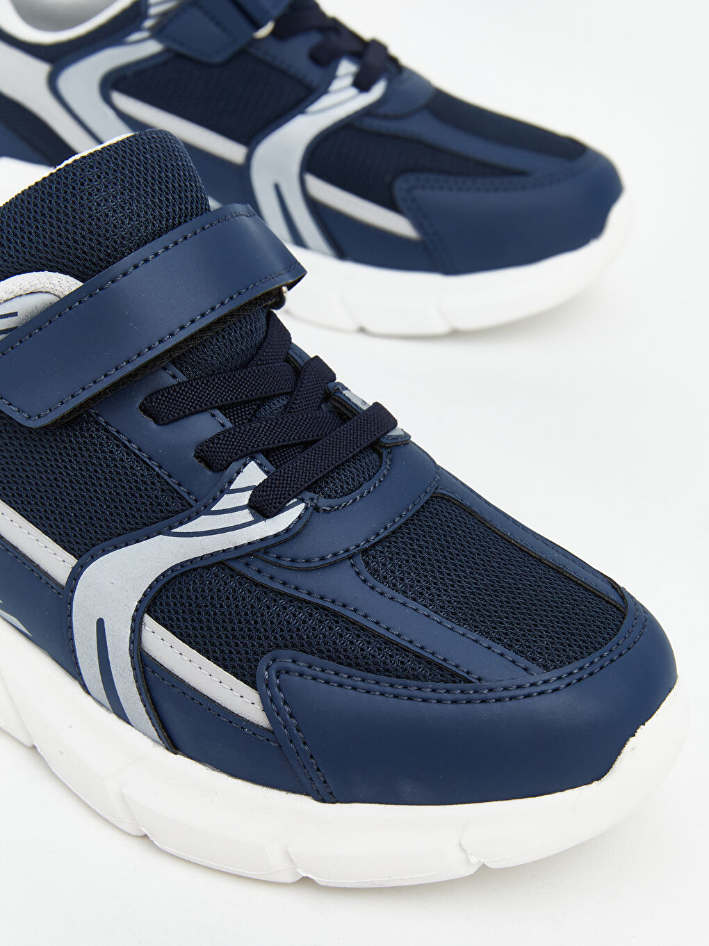 Lacivert Fileli Erkek Çocuk Spor Ayakkabı-2