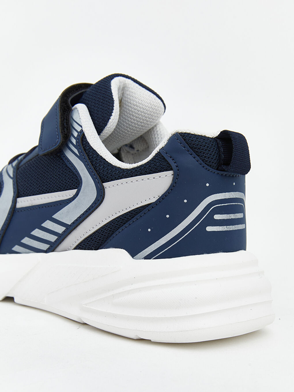 Lacivert Fileli Erkek Çocuk Spor Ayakkabı-4