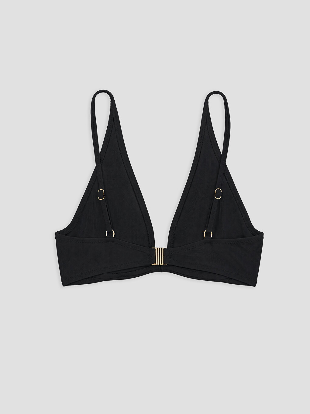 Siyah Üçgen Kadın Bikini Üstü-1