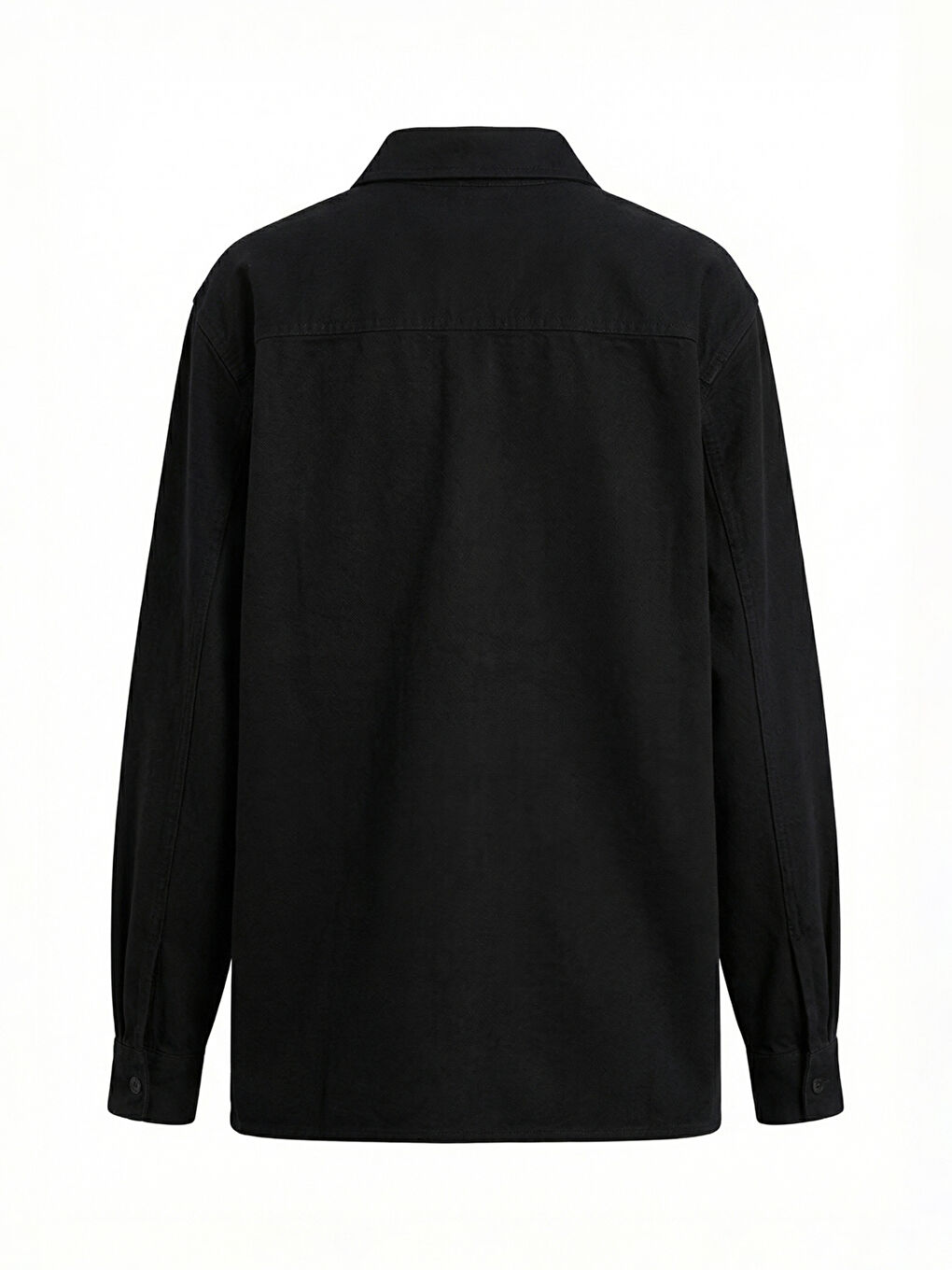 Siyah Uzun Kollu Erkek Çocuk Gömlek-1