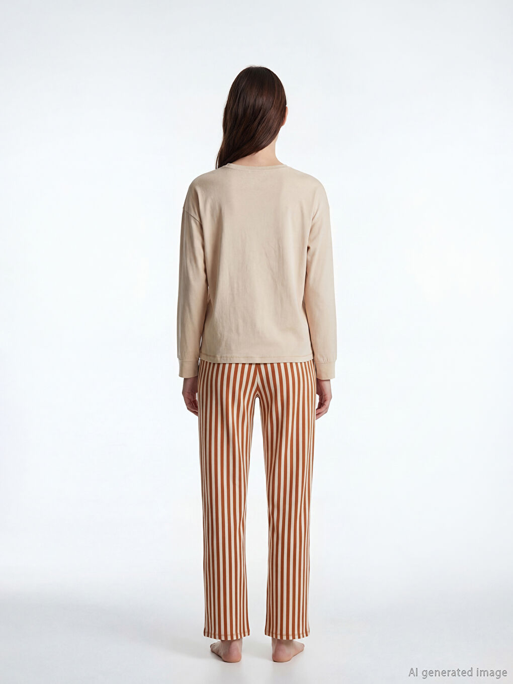 Crew Neck Printed Woman Pyjama Set-3