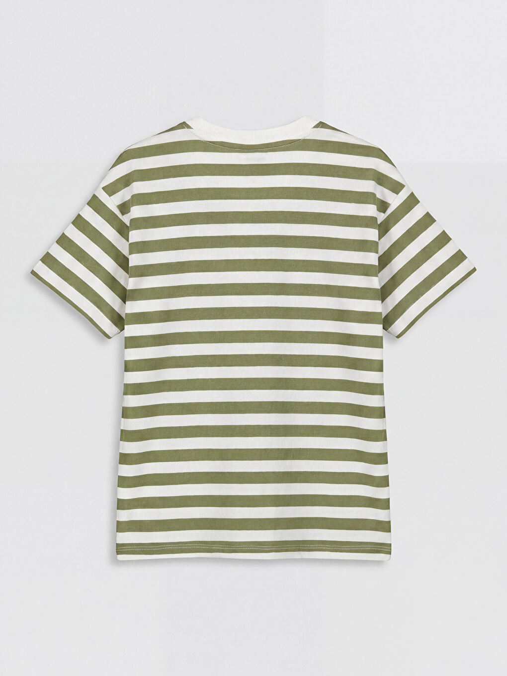 Haki Çizgili Erkek Çocuk Şortlu Takım-2