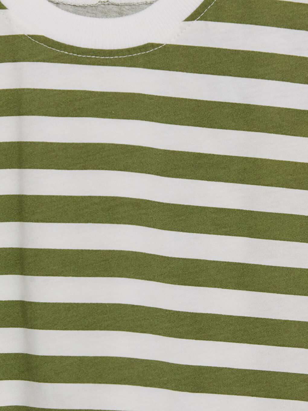 Haki Çizgili Erkek Çocuk Şortlu Takım-5
