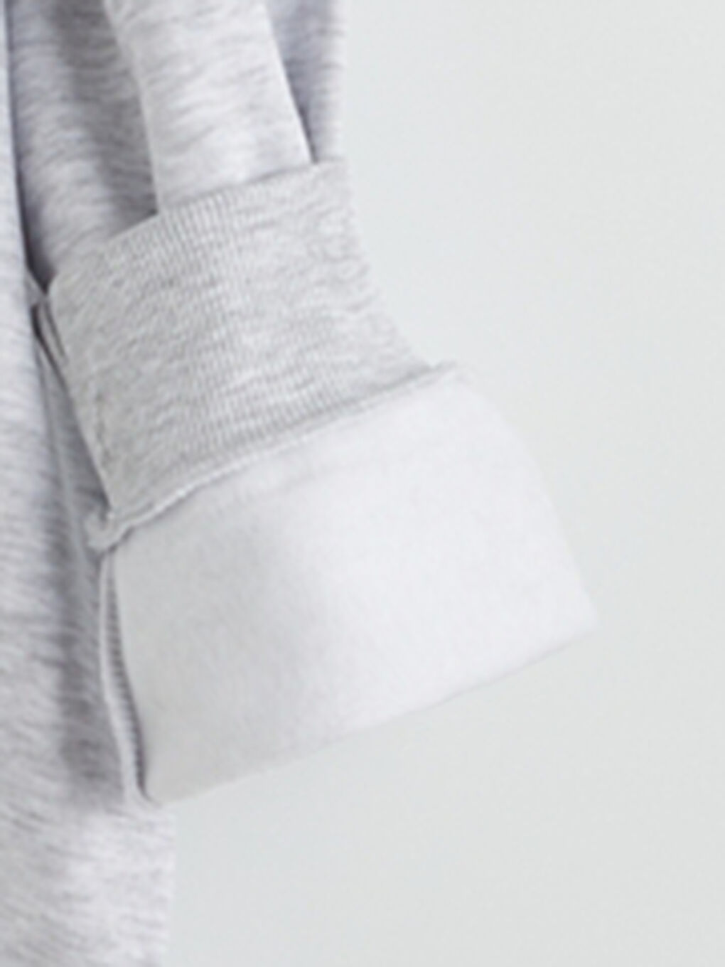 Gri Baskılı Kız Çocuk Kalın Sweatshirt-2