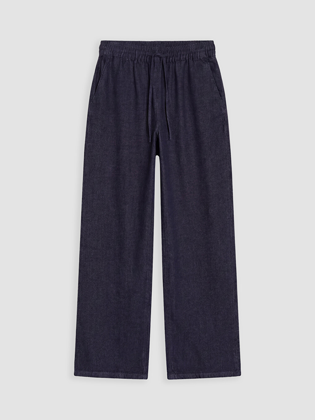 Elastic Waist Wideleg Women's Jeans
