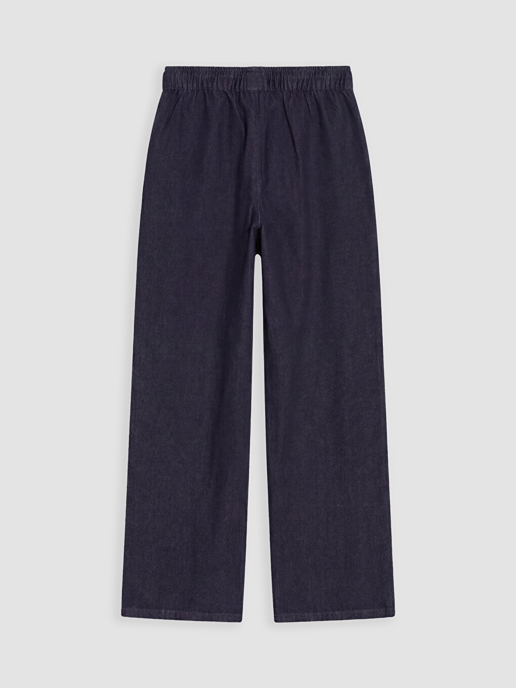 Elastic Waist Wideleg Women's Jeans-1