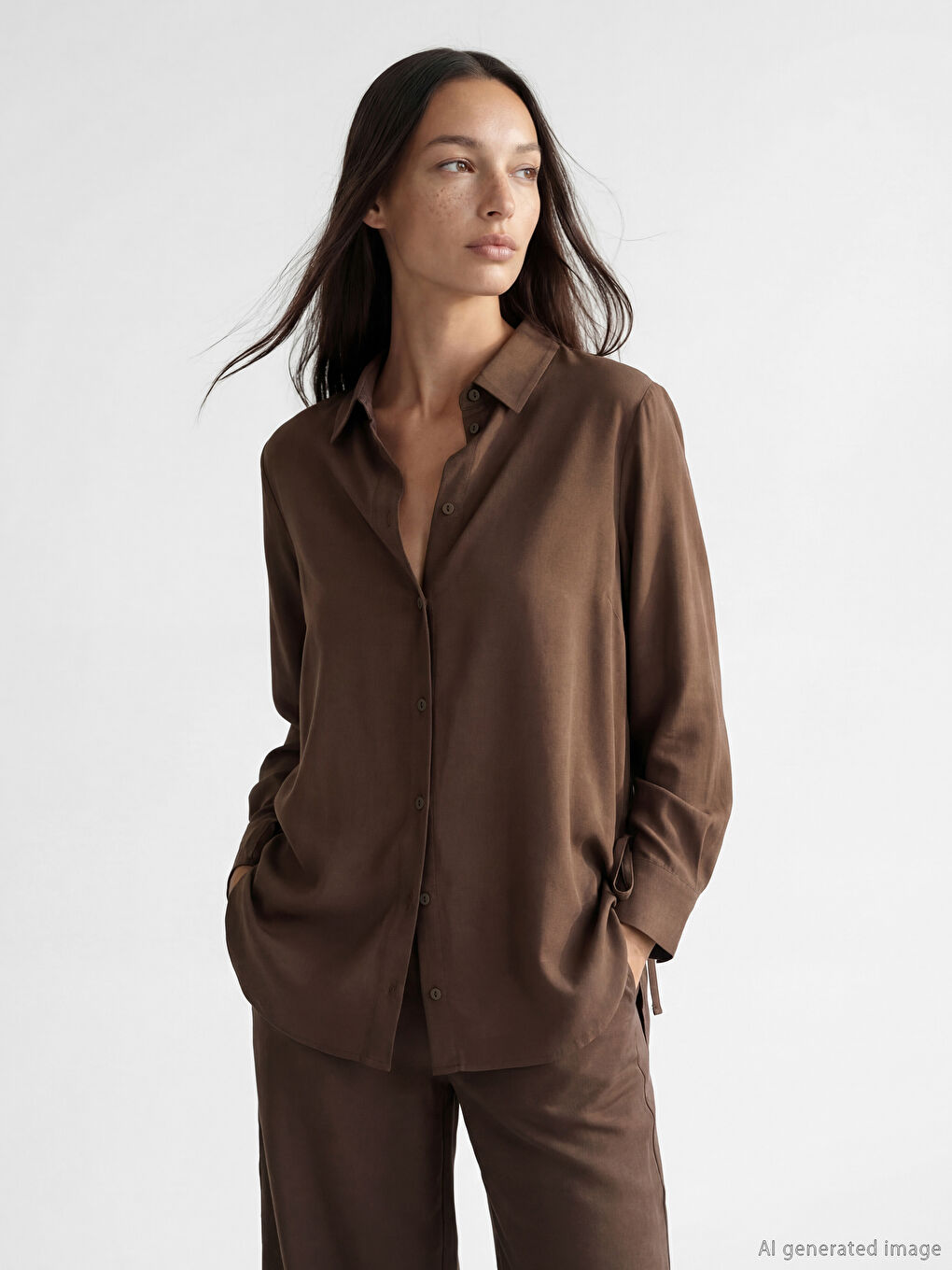 Woman BROWN Shirt Tunic