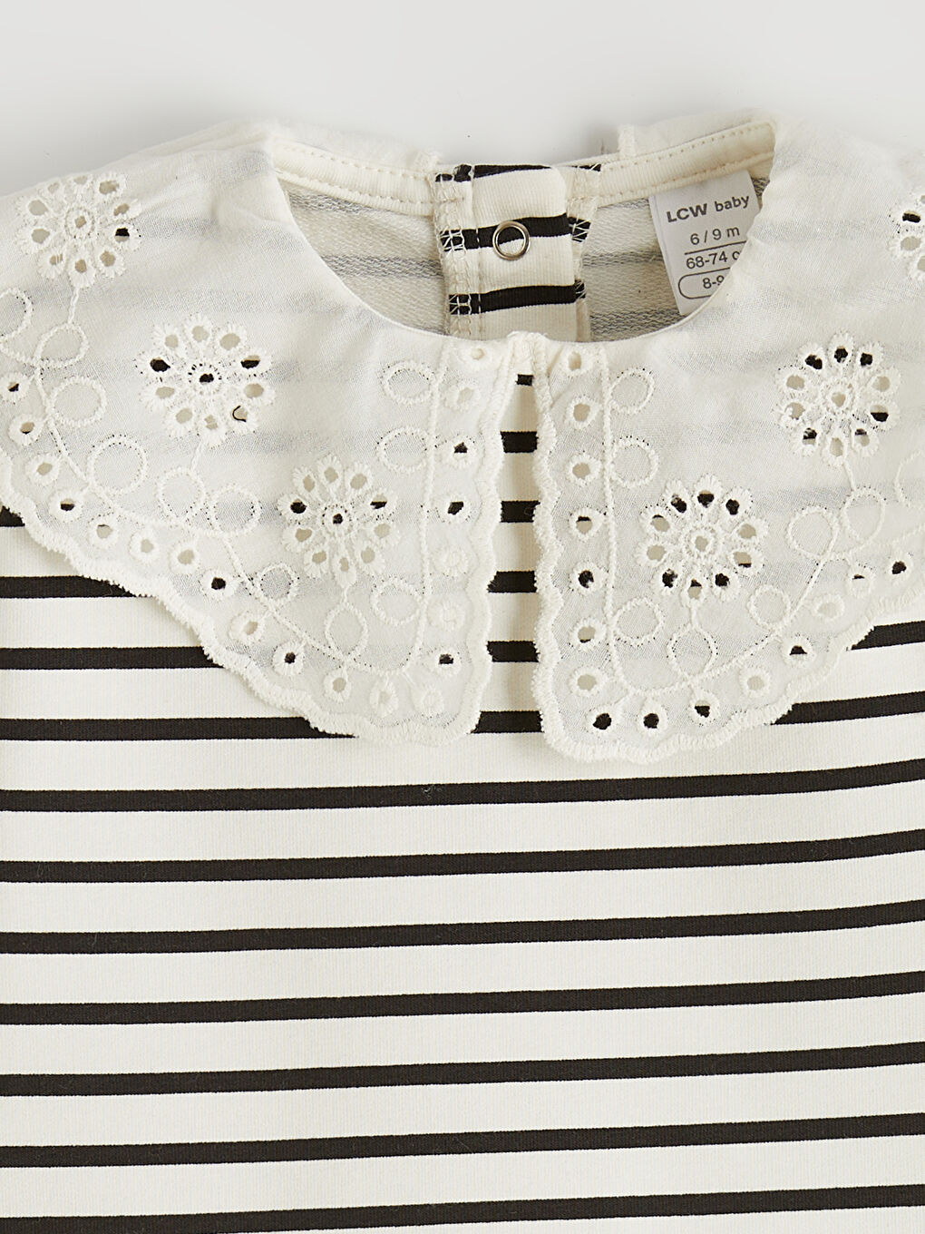 Ekru Bebe Yaka Kız Bebek Bluz ve Tayt -2