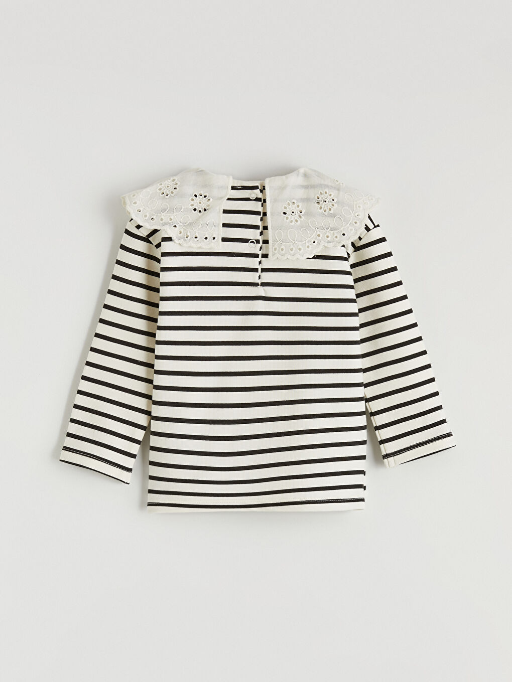 Ekru Bebe Yaka Kız Bebek Bluz ve Tayt -3