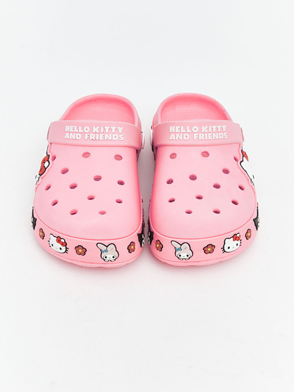 Pembe Hello Kitty Baskılı Kız Bebek Sandalet-2