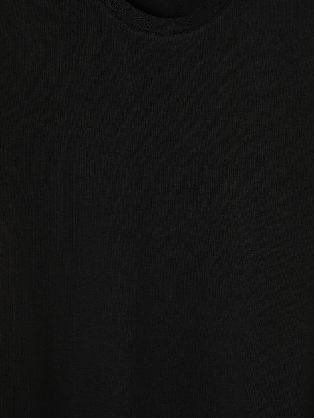 Siyah Bisiklet Yaka Erkek Pijama Üst-2