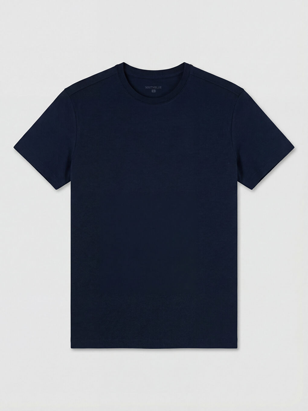 Lacivert Bisiklet Yaka Erkek Tişört