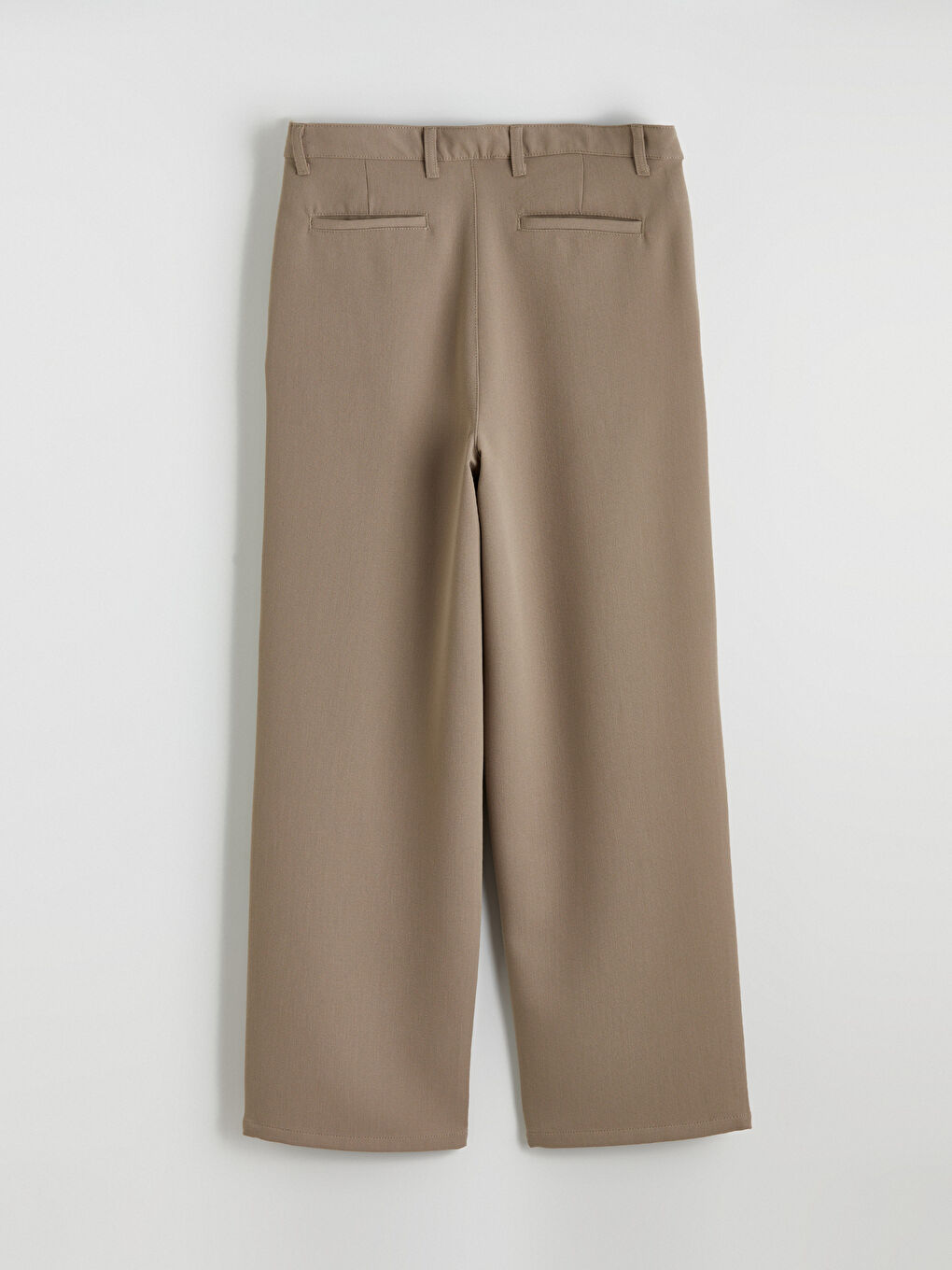 Bej Rahat Kalıp Erkek Pileli Pantolon	-3