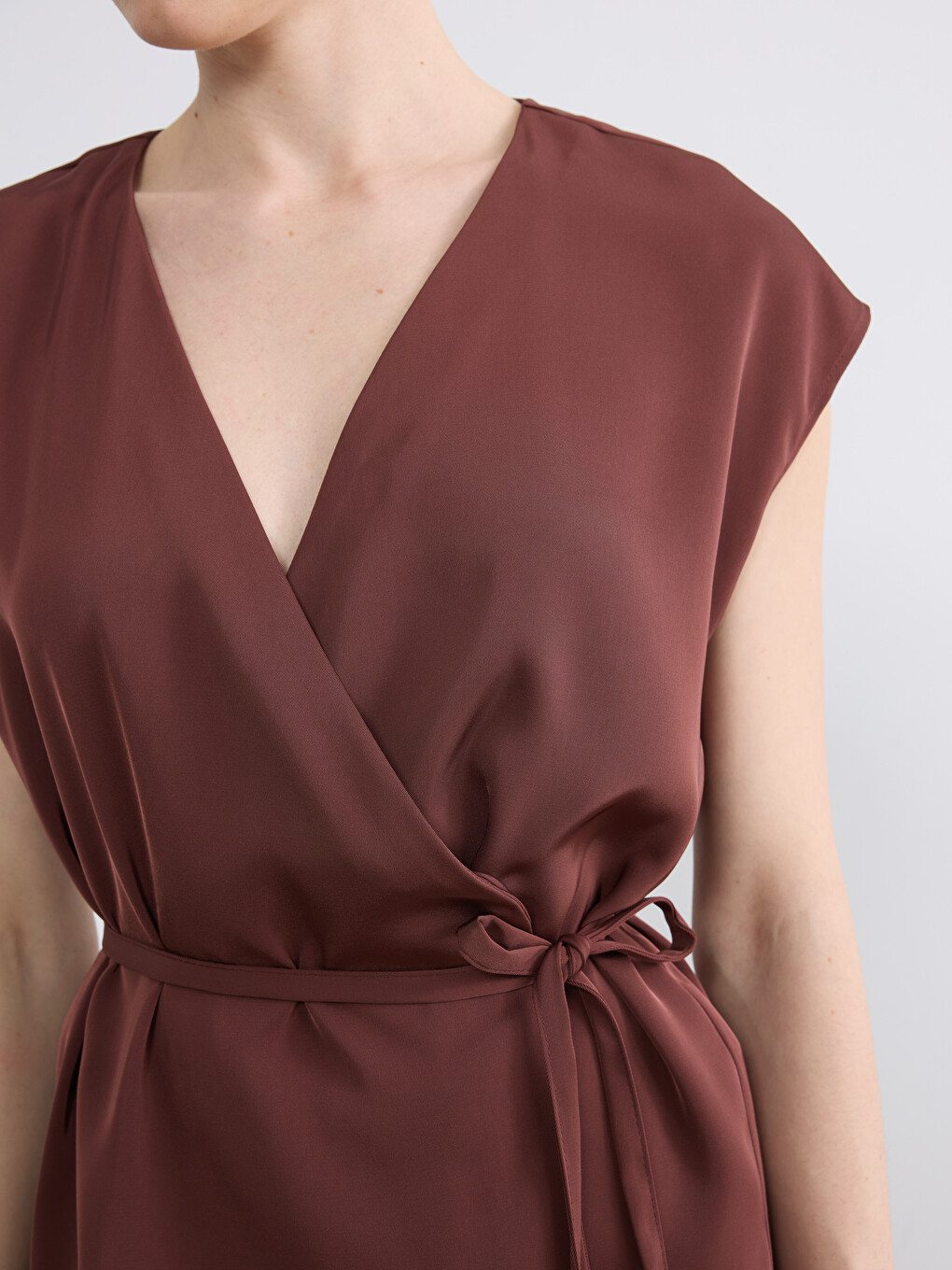 Woman Brown Blouse-2