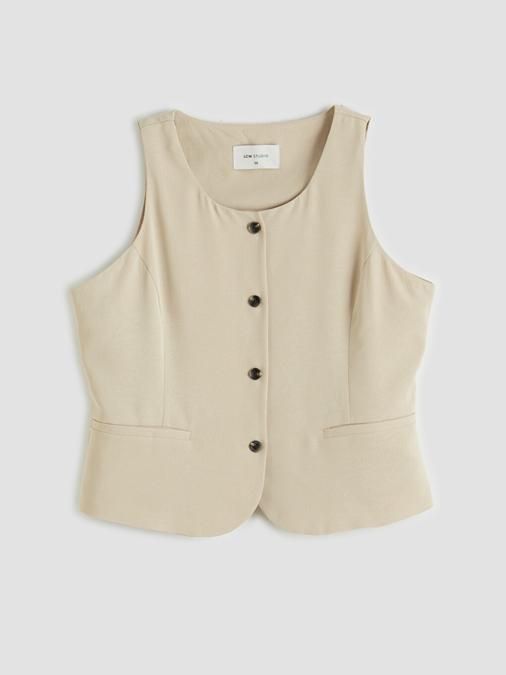 Woman BEIGE Suit Waistcoat-4
