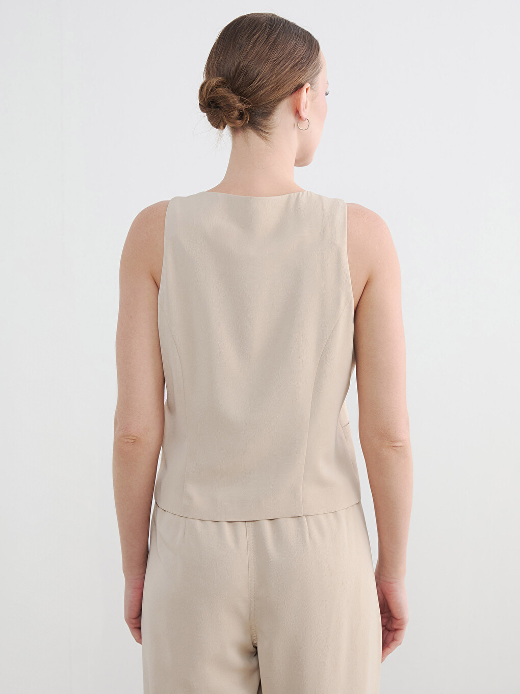 Woman BEIGE Suit Waistcoat-3