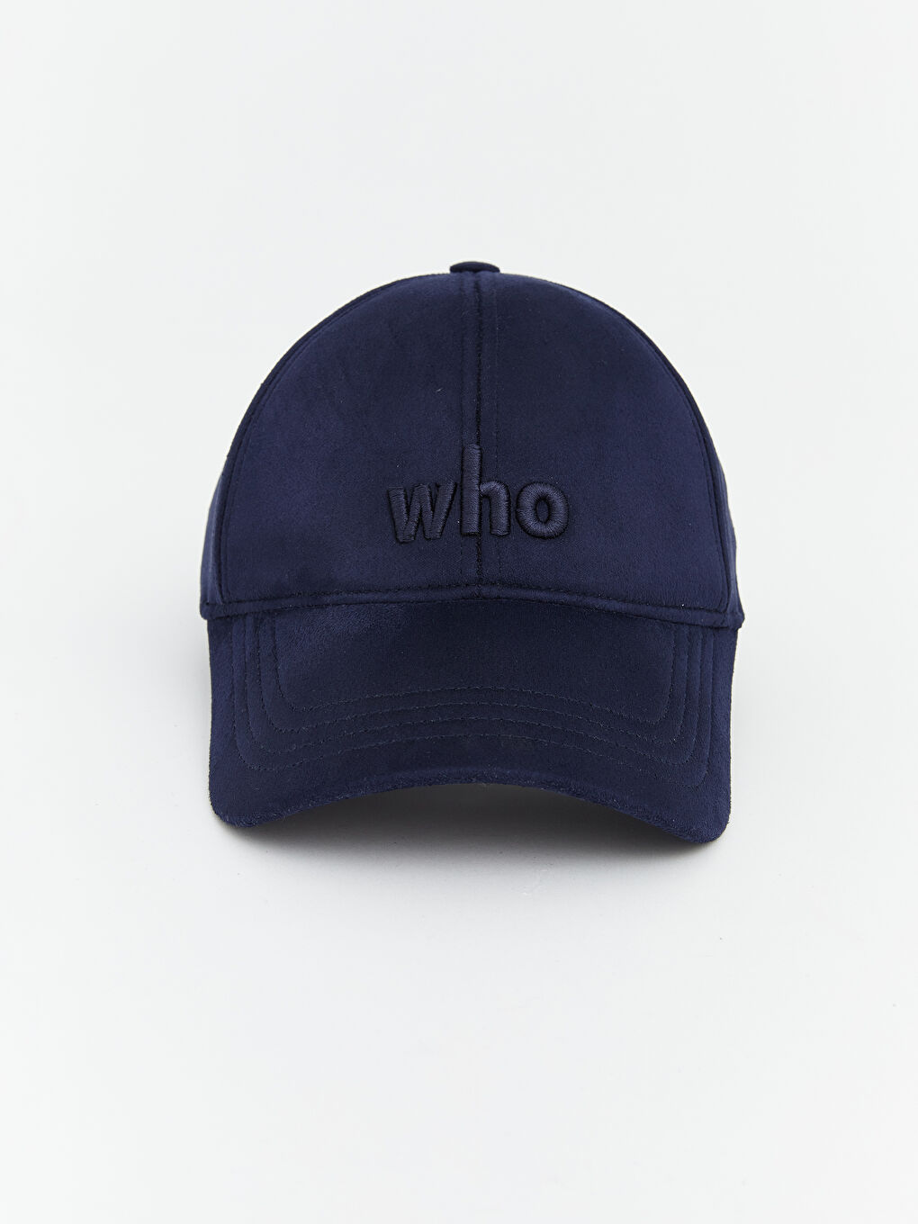 Lacivert Who Yazı Nakışlı Erkek Kep Şapka 