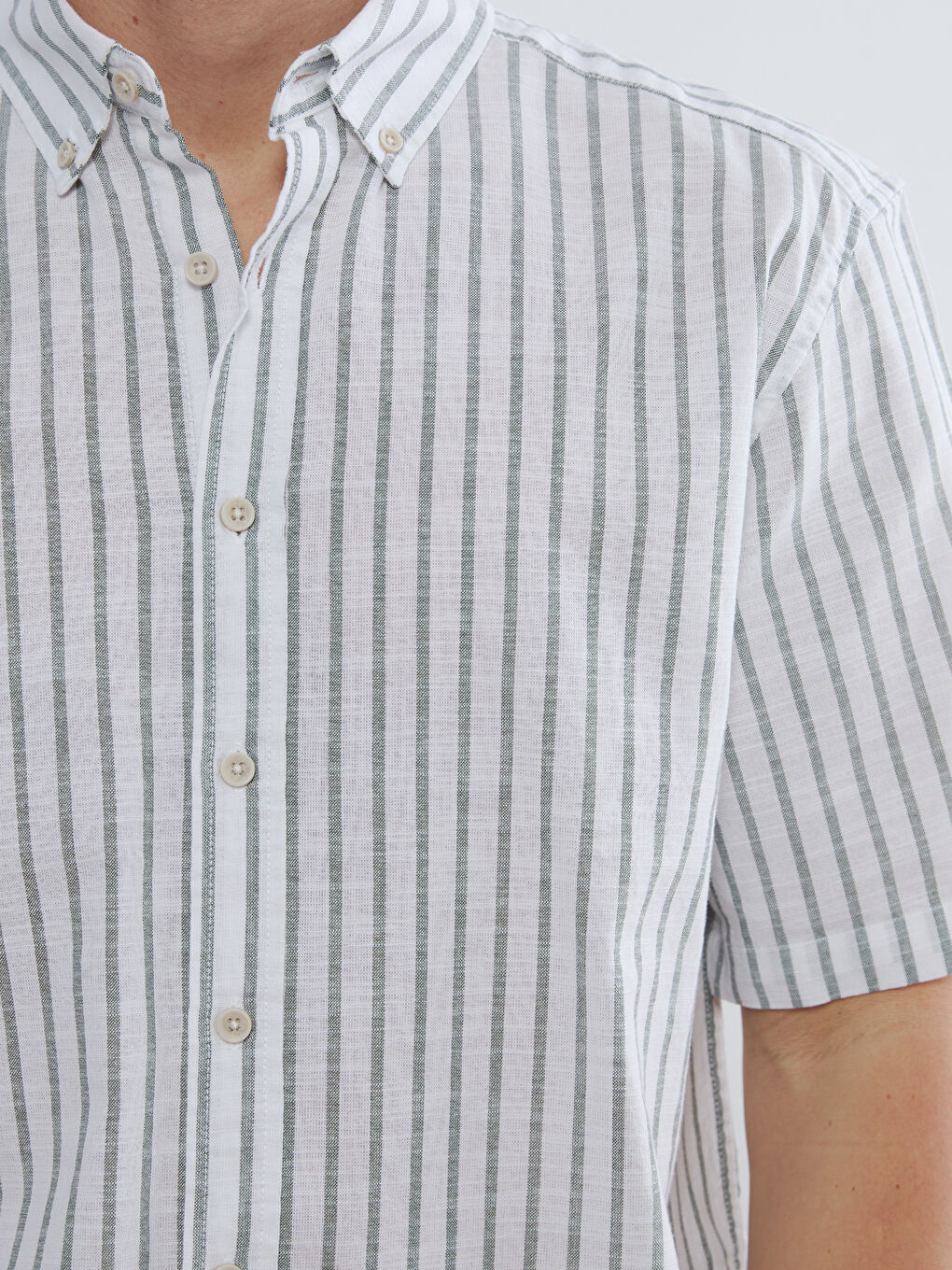 Mavi Regular Fit Çizgili Erkek Gömlek-2