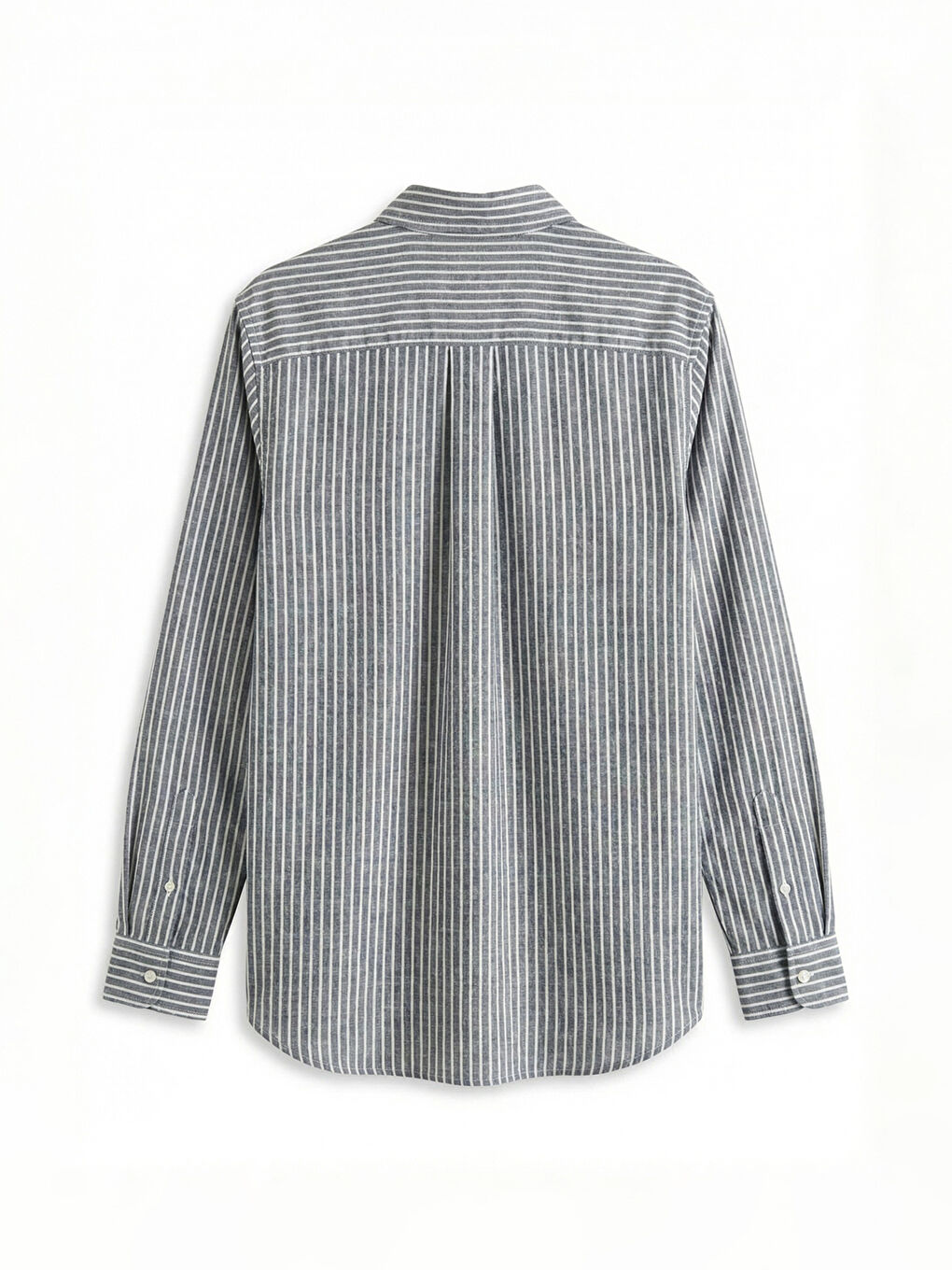 Lacivert Regular Fit Button Down Yaka Erkek Gömlek-6