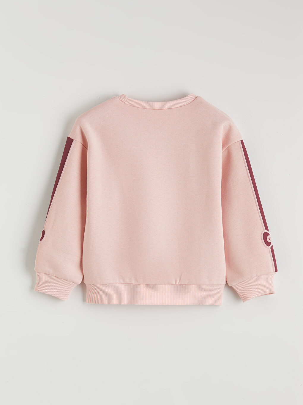 Pembe Bisiklet Yaka Hello Kitty Baskılı Kız Çocuk Sweatshirt-1