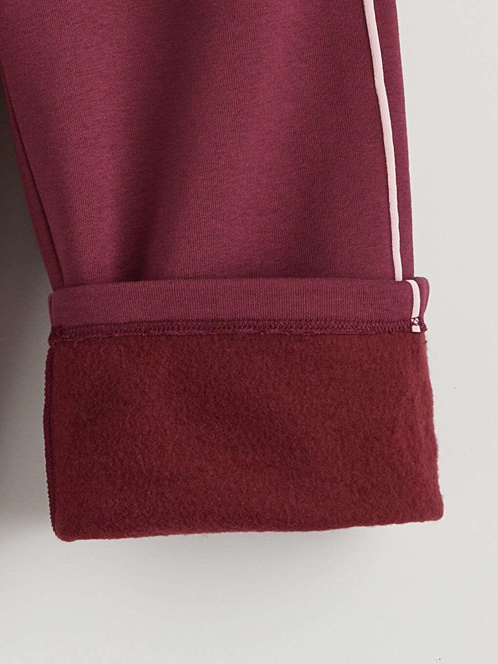 Bordo Baskılı Kız Çocuk Eşofman Altı-3