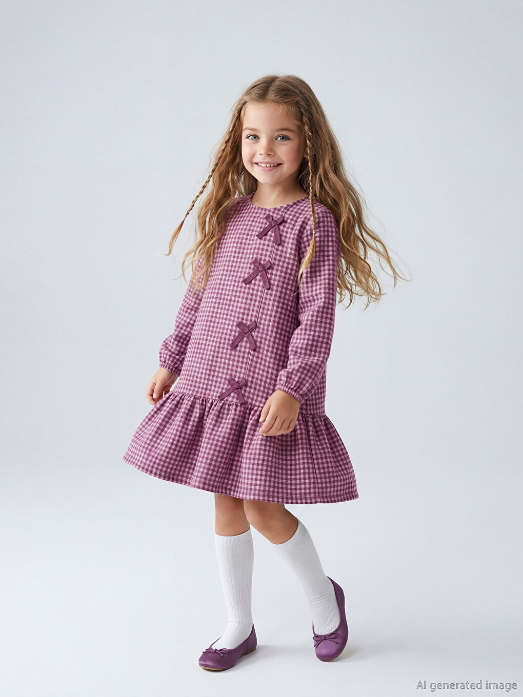 Платье для девочек с бантом