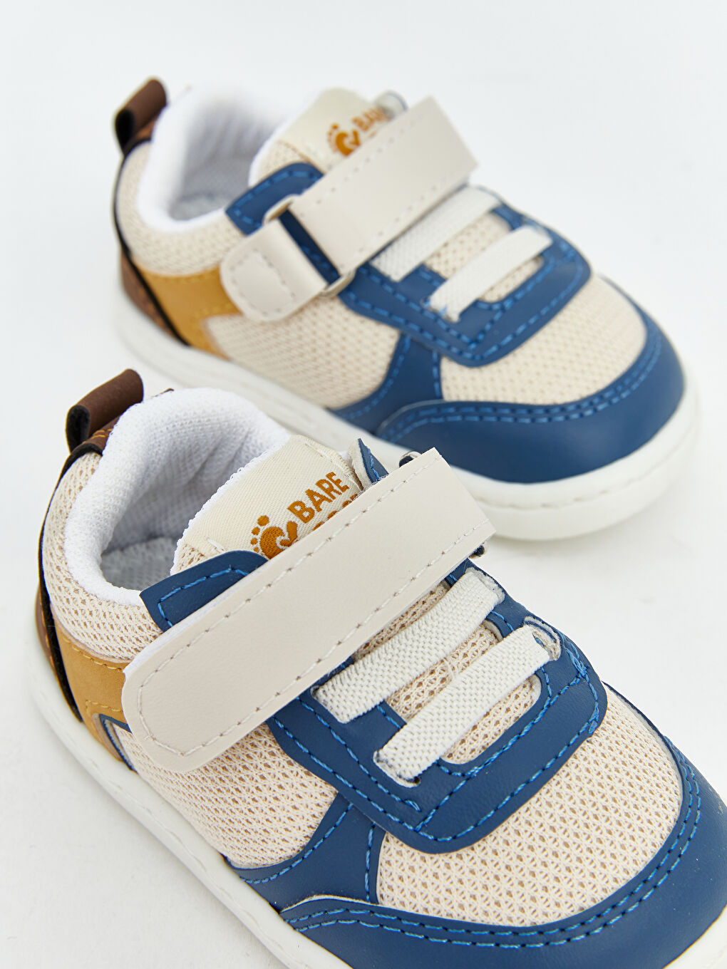 Bej Renk Bloklu Erkek Bebek İlk Adım Spor Ayakkabı-2