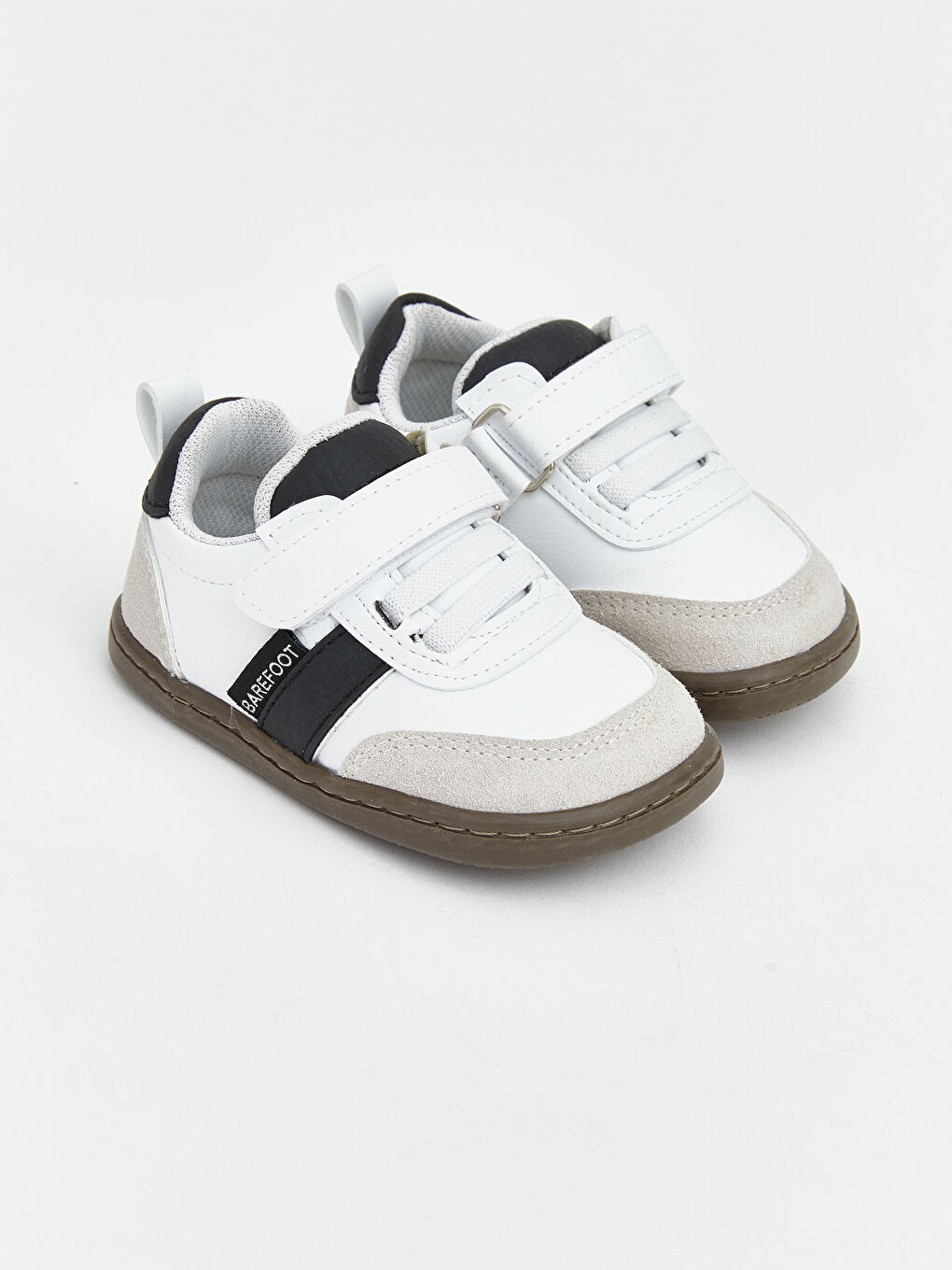 Beyaz Bağcık ve Cırt Cırtlı Erkek Bebek Spor Ayakkabı