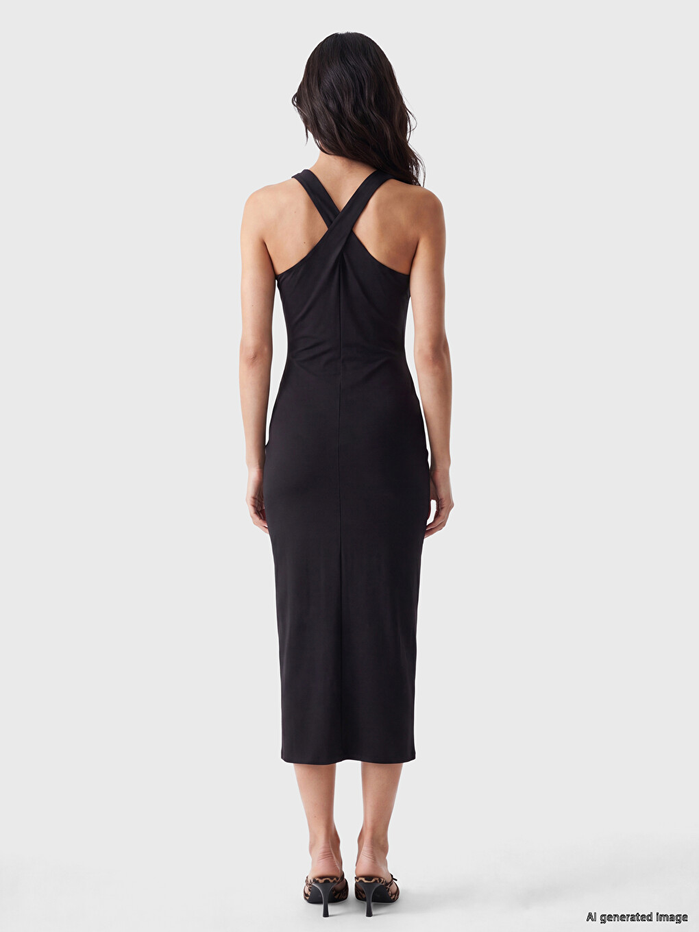 Frau Schwarz Kleid-3