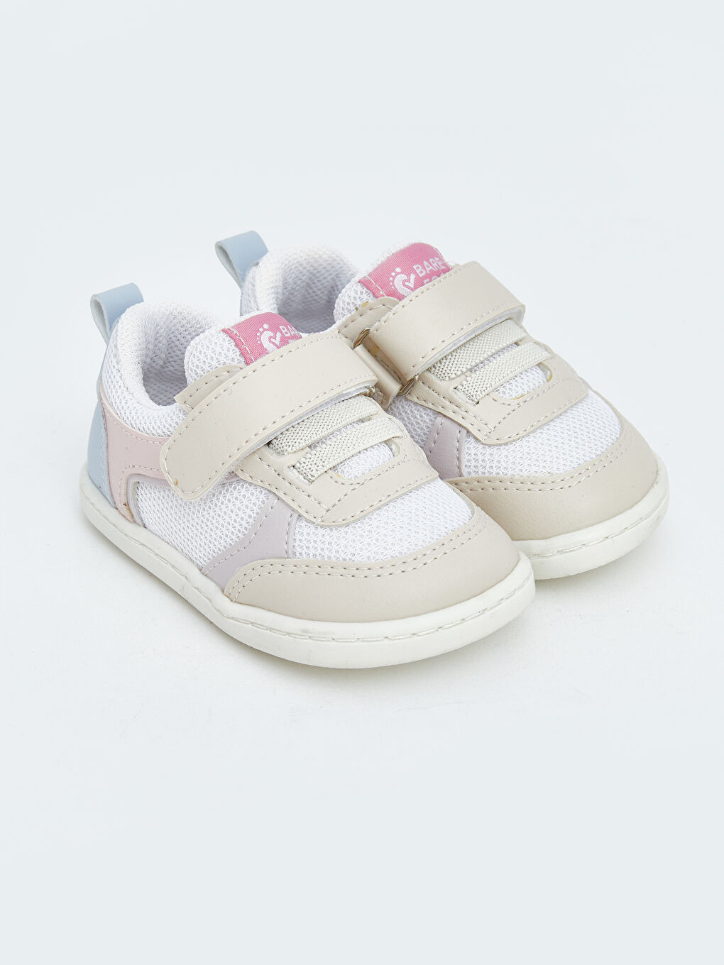 Ekru Rahat Tabanlı Kız Bebek İlk Adım Spor Ayakkabı